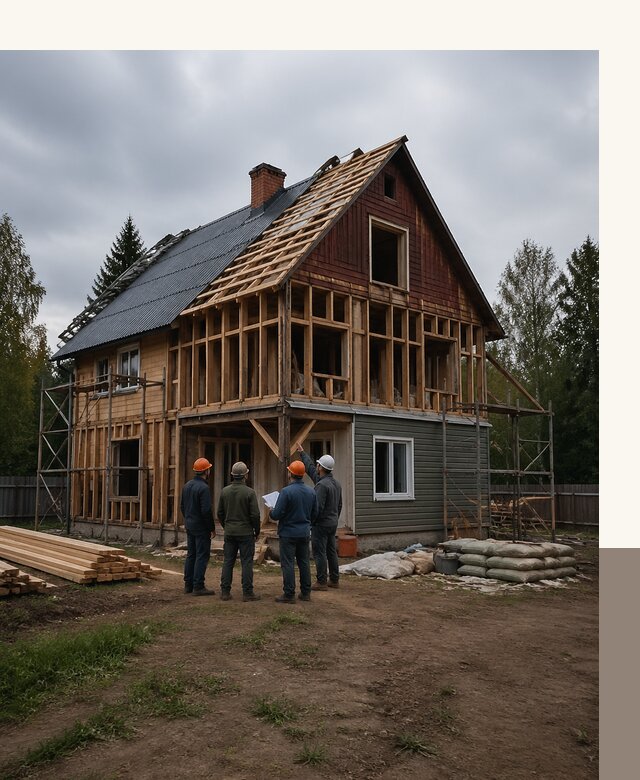 Реконструкция дачного дома в Анапе под ключ с проектом